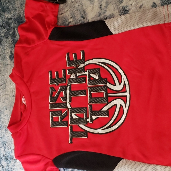 Pro Player two piece red and black shorts with tshirt in size 3T. - Picture 2 of 8